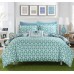 Chic Home Barcelona 8-Pc King Comforter Set, Green