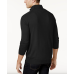  Men’s Quarter-Zip Merino Wool Blend Sweater, Black, X-Large
