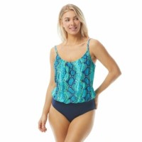 Coco Reef Contours Amaris Bra-Sized One-Piece Swimsuit Women’s Swimsuit, Navy, 10-34C/D
