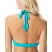 Contours Cameo Underwire Halter Bikini Top Women’s Swimsuit, Turquoise, 34-D