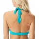  Contours Cameo Underwire Halter Bikini Top Women’s Swimsuit, Turquoise, 34-D