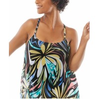 Coco Reef Current Mesh Bra-Sized Tankini Top, 34DD, Multicolor