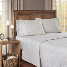 Comfort Classics Cozy Flannel 100% Cotton Twin Sheet Set, Grey