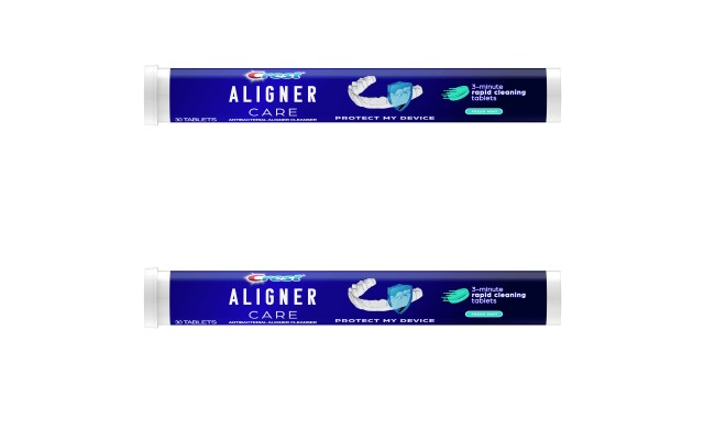  Aligner Care Rapid Cleaning Tablets for Retainers, Mouthguards, Aligners – 60 ct, 2 Pack, 60 ct