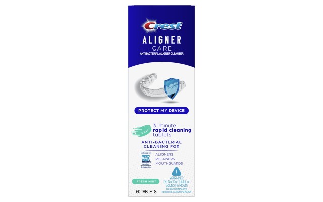  Aligner Care Rapid Cleaning Tablets for Retainers, Mouthguards, Aligners – 60 ct, One Pack, 60 ct