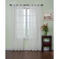 Curtain Fresh Curtainfresh Grommet Voile 59″ x 108″ Panel, White