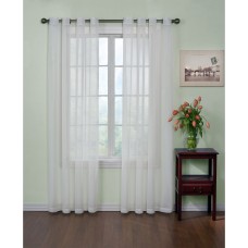 Curtain Fresh Curtainfresh Grommet Voile 59″ x 108″ Panel, White