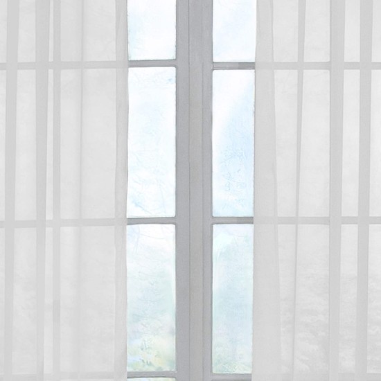 Curtainfresh Grommet Voile 59″ x 108″ Panel, White