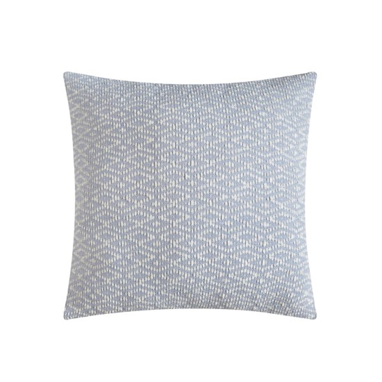  Reverse Chenille Decorative Pillow, Blue 20×20
