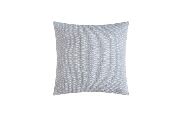  Reverse Chenille Decorative Pillow, Blue 20×20