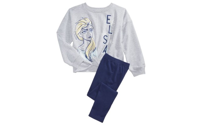 Disney Toddler Girls 2-Pc. Elsa Top & Leggings Set- 2T