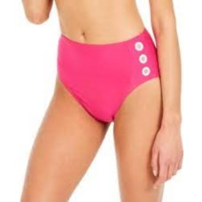 Dkny Grommet-Trim High-Waist Bikini Bottoms Women’s Swimsuit, Orchid, Medium