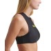  Racerback Zip Logo Bikini Top, Medium, Black