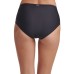  Seamed High-Waist Bikini Bottoms, Black, X-Small