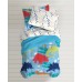  Dinosaur Twin Comforter Set Bedding, Blue