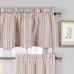 Duck River Textile Xandra 3-Piece Striped Kitchen Curtain Set