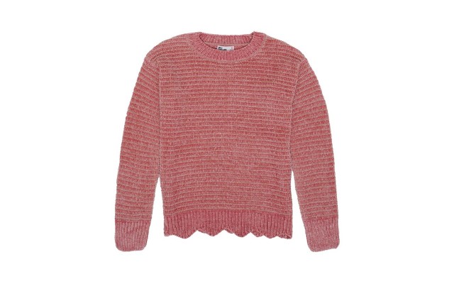 Epic Threads Big Girls Solid Sparkle Sweater Top (Bridal Rose, XL16)