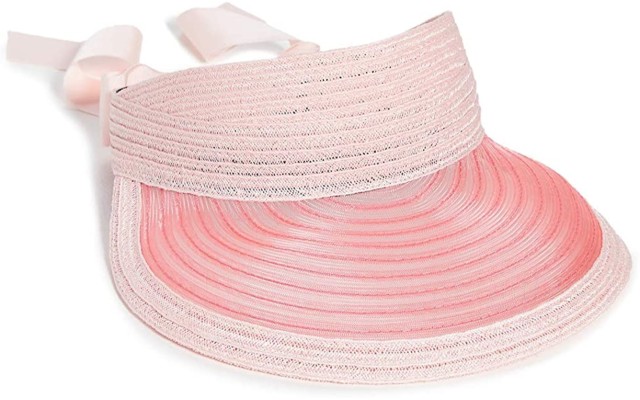  Ricky Pale Pink Woven Visor