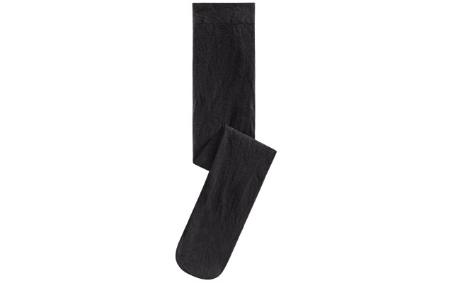  Baby Girls Solid Tights Deep Black 12-24 Months