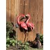 Flamboyant 35″ Metal  Statue Pair of Yard Garden Metal Sculptures Home, Patio, Backyard Decor