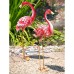 Flamboyant 35″ Metal  Statue Pair of Yard Garden Metal Sculptures Home, Patio, Backyard Decor