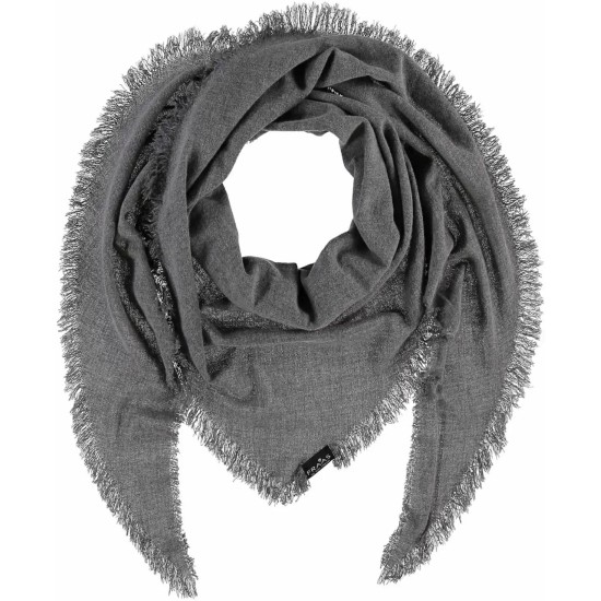 FRAAS Women’s Solid Triangle Scarf, Gray