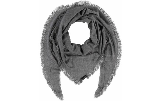 FRAAS Women’s Solid Triangle Scarf, Gray
