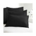  Poplin Tailored Pillow Standar Black Standard Sham Black, 20″ x 26″