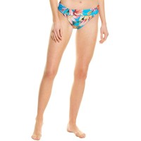 Garden Shirred Bikini Bottoms,Blue, 12