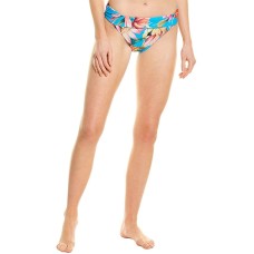 Garden Shirred Bikini Bottoms,Blue, 8