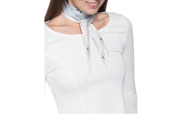  Geo-Print Kite Scarf, Beige