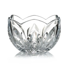 Godinger 6″ Shannon Lotus Flower Square Crystal Serving Display Bowl