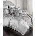  Kacee 12 Pc King Comforter Set, Gray