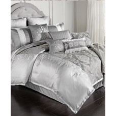 Hallmart Collectibles Kacee 12 Pc King Comforter Set, Gray