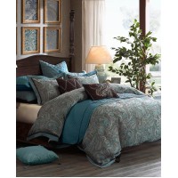 Hampton Hill Lauren Queen 8 Piece Comforter Set, Blue