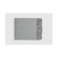 Hedaya Home Winona Luxurious Waffle Weave Throw with Fringe Trim, 50  X 60 inch