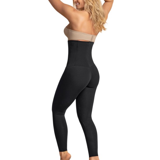High Waisted Tummy Control Leggings for Women Compression Slimming Waist, Black