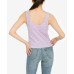  Juniors’ Snap Tank Top, Lilac, Medium