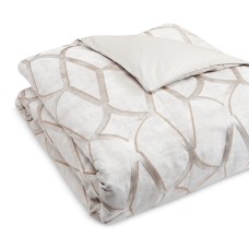Hudson Park Connettiva Full / Queen Duvet Cover Champagne