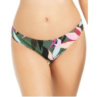 Hula Honey Juniors’ Hipster Bikini Bottoms,Olive Multi, X-Large