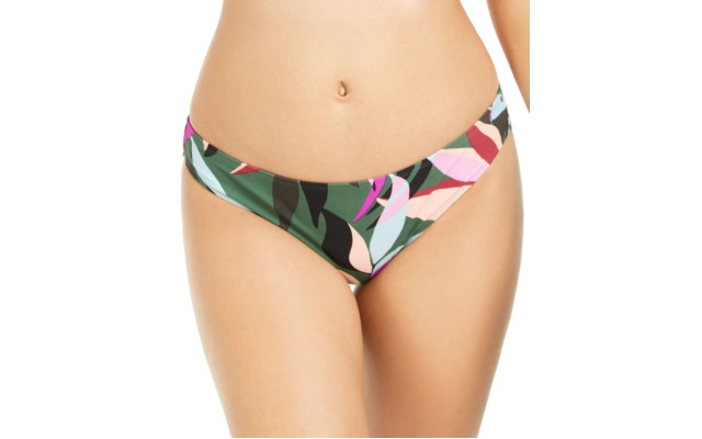  Juniors’ Hipster Bikini Bottoms,Olive Multi, X-Large