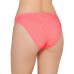 Juniors’ Rib Illusion Hipster Bikini Bottoms, X-Large, Orange