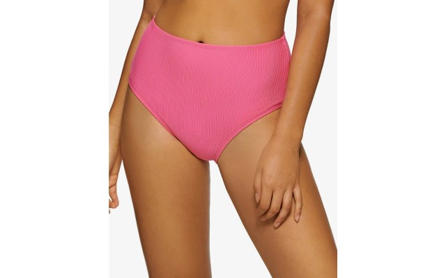  Juniors Ribbed High-waist Bottom,  Rose, Medium