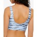  Juniors’ Wild Cat Bikini Top, XLarge, Blue