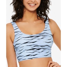 Hula Honey Juniors’ Wild Cat Bikini Top, Large, Blue