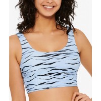 Hula Honey Juniors’ Wild Cat Bikini Top, XLarge, Blue