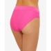  Juniors’ Zippered High-Waist Bikini Bottoms, Large, Pink