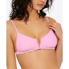 Hula Honey Juniors’ Shell-Trim Bikini Top