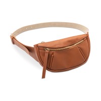 INC International Concepts Pebbled Belt Bag, Brown, XL