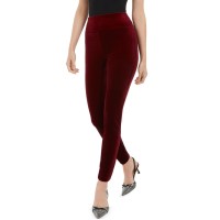 I.n.c. International Concepts Petite Velvet Pull-On Skinny Pants, Red